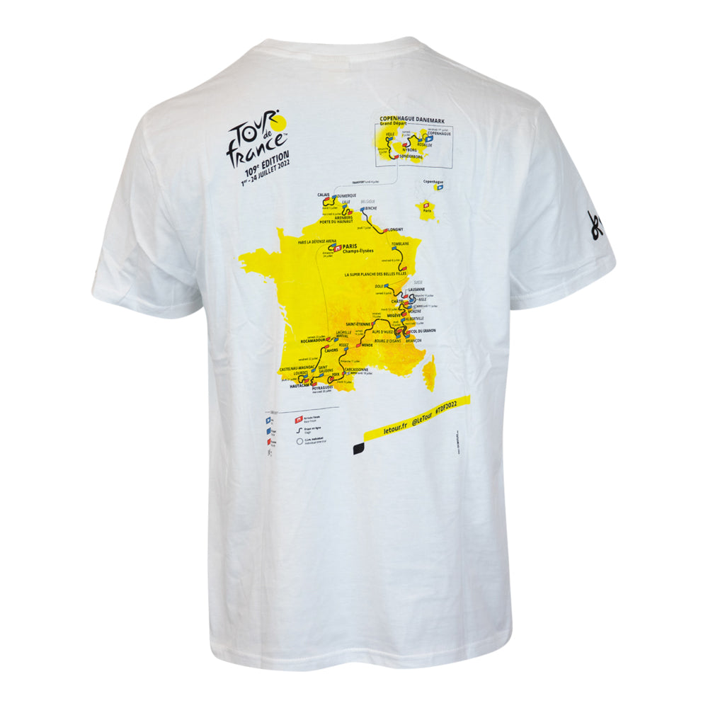 Rubin vask evne Tour de France Parcours T-Shirt - White – CYKOM